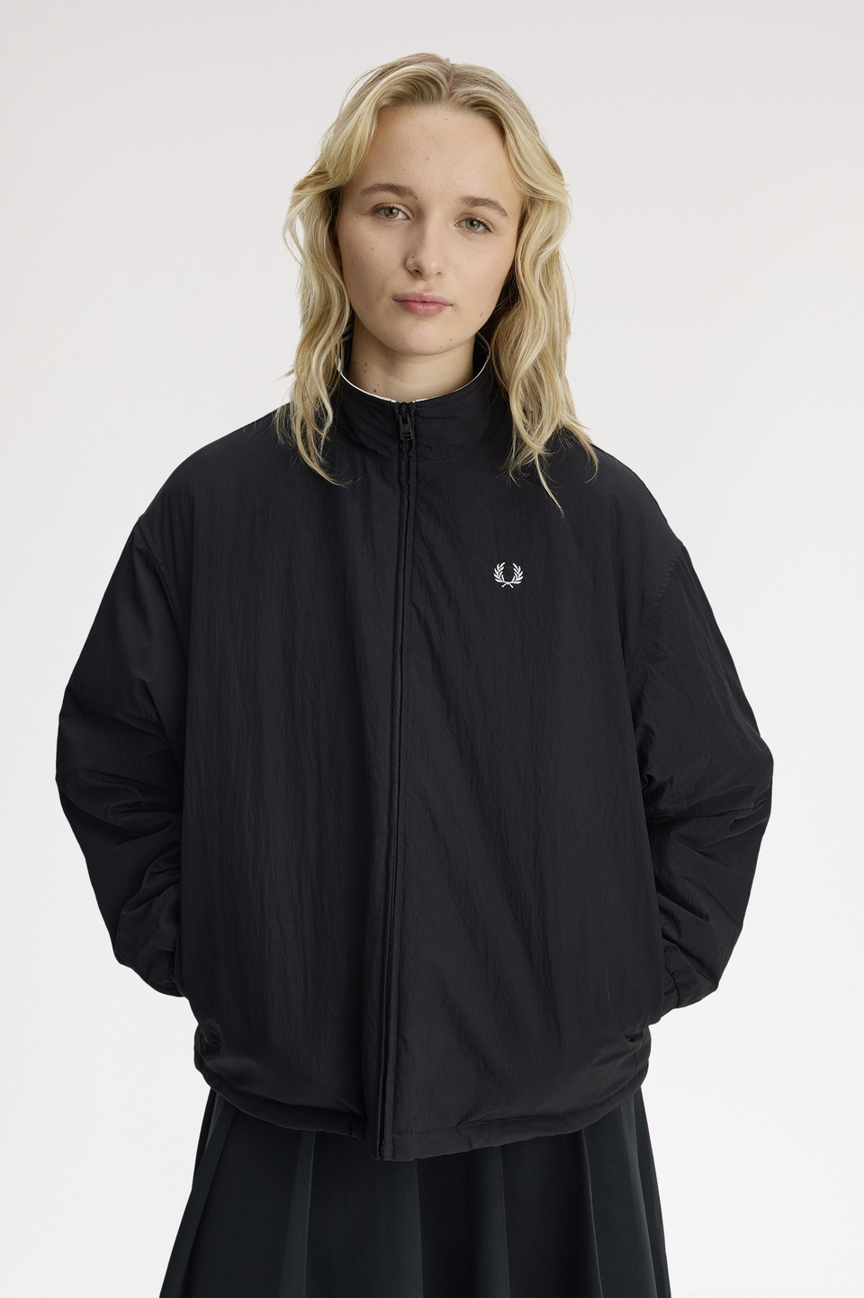 Padded Zip-Through Jacket(8 102：BLACK): | FRED PERRY JAPAN