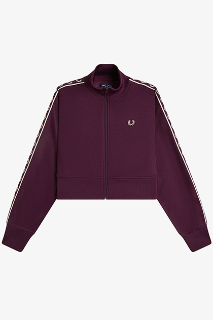 Cropped Taped Track Jacket