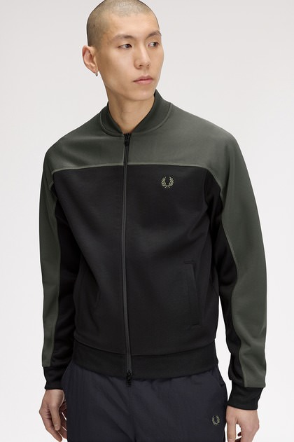 Fred Perry トラックジャケット グレー M 値下げ不可❌ Colour Block Track Jacket(S 638：FIELD GREEN): | FRED PERRY JAPAN