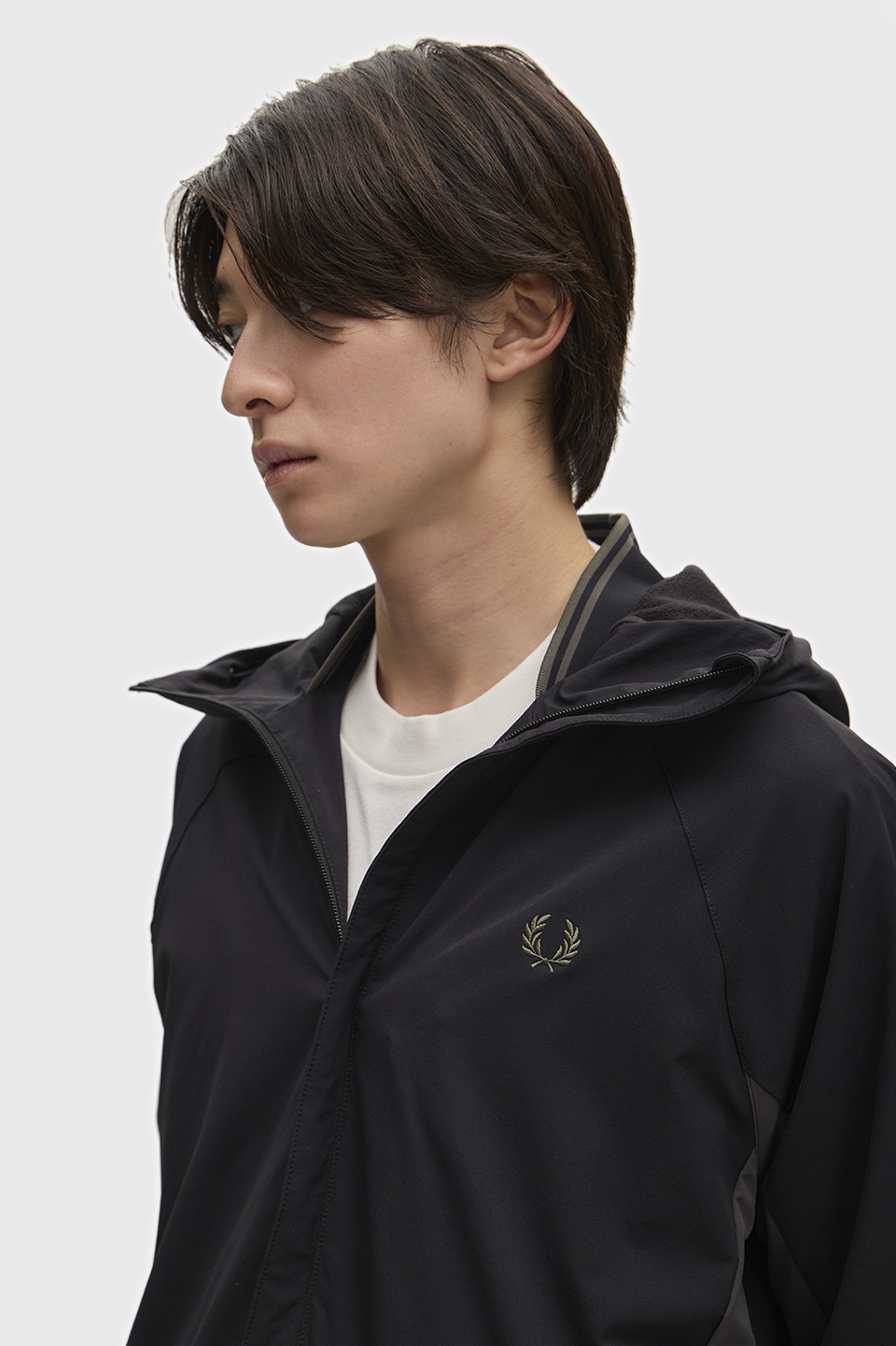 Tipped Colour Block Jacket(S 102：BLACK): | FRED PERRY JAPAN