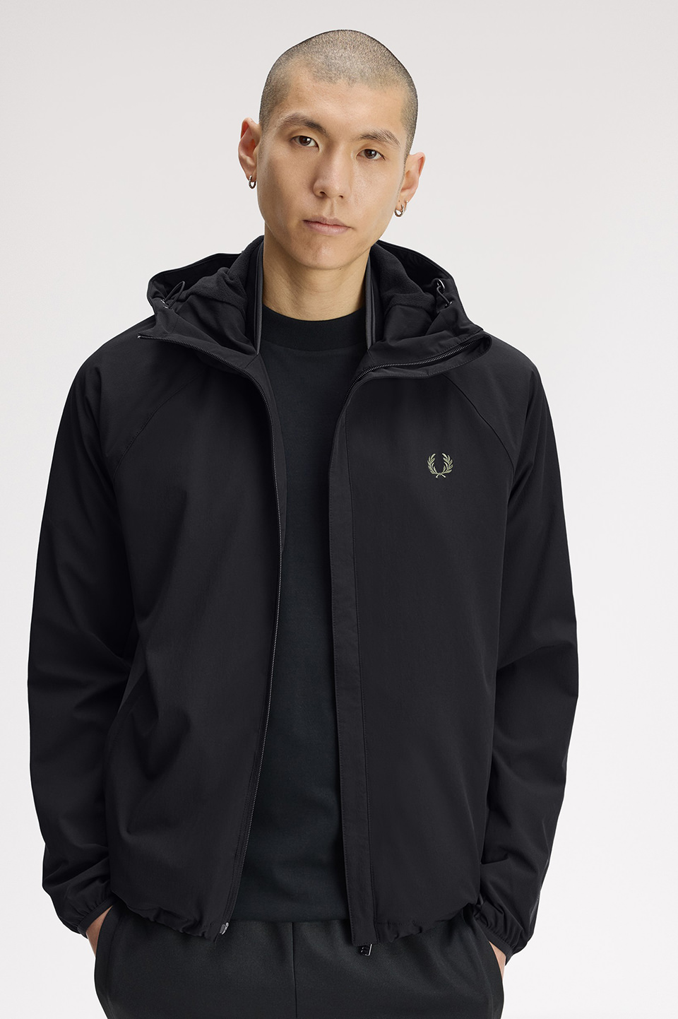 Tipped Colour Block Jacket(S 102：BLACK): | FRED PERRY JAPAN