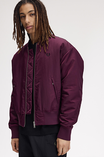 Quilted Tennis Bomber Jacket