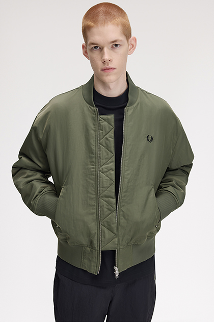 Quilted Tennis Bomber Jacket