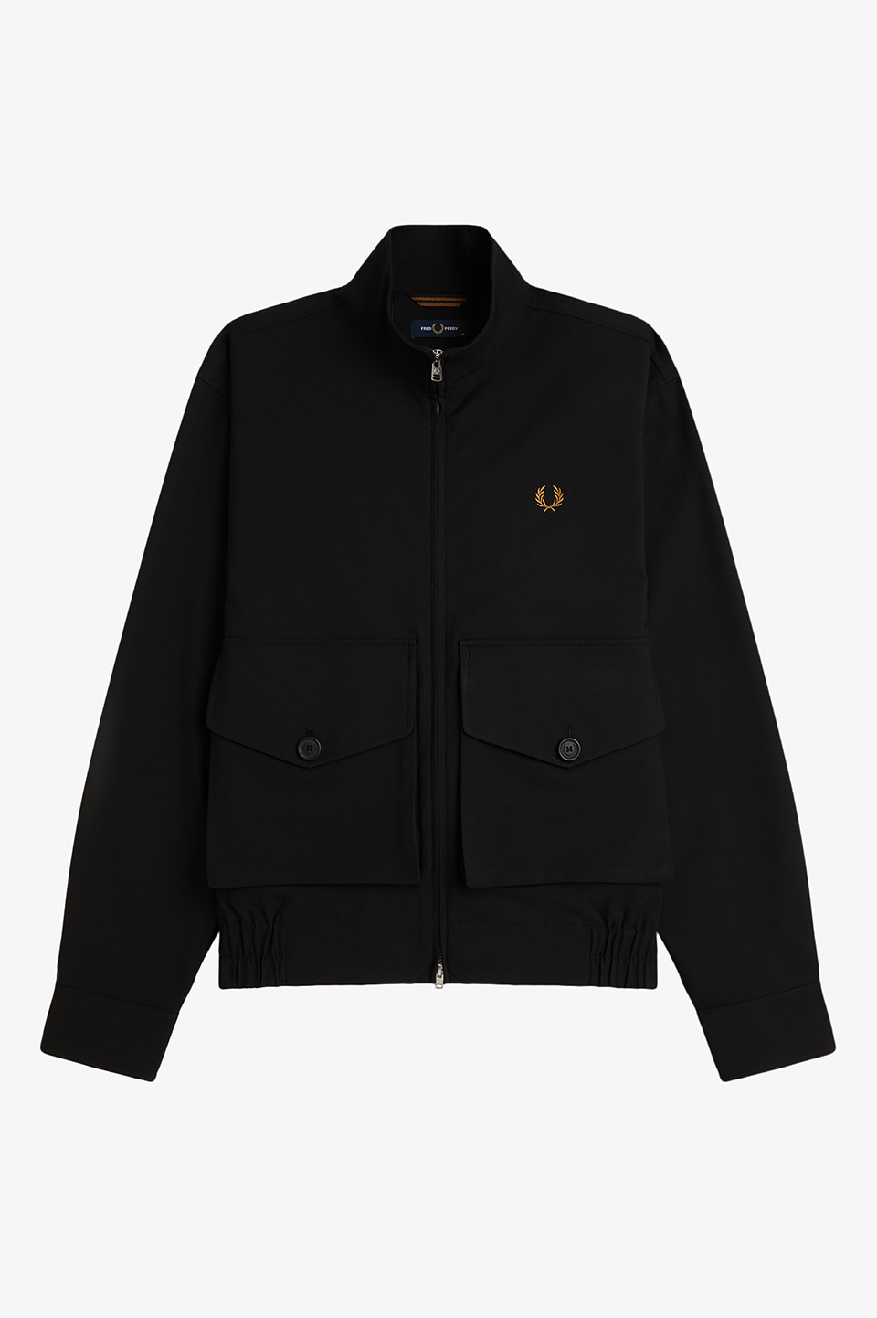 Patch Pocket Funnel Neck Jacket(L 69D：BLACK MOSS): | FRED PERRY