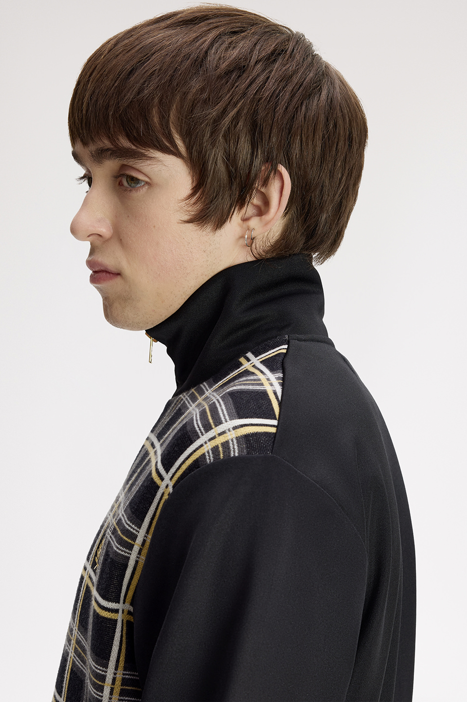 Knitted Front Track Jacket(S 102：BLACK): | FRED PERRY JAPAN