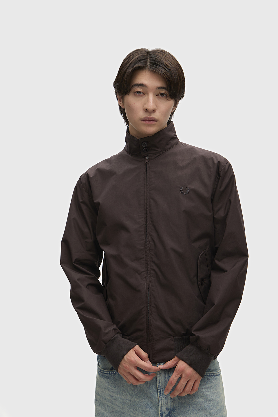 フレッドペリー ブラウン ジップアップジャケット Made In England Harrington(S 70D：CEDAR BROWN): | FRED PERRY JAPAN