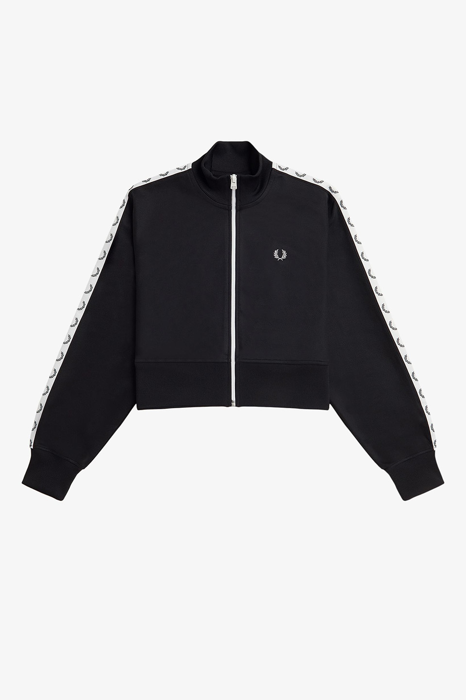 Cropped Taped Track Jacket