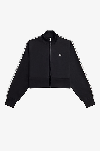Cropped Taped Track Jacket
