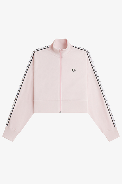 Cropped Taped Track Jacket