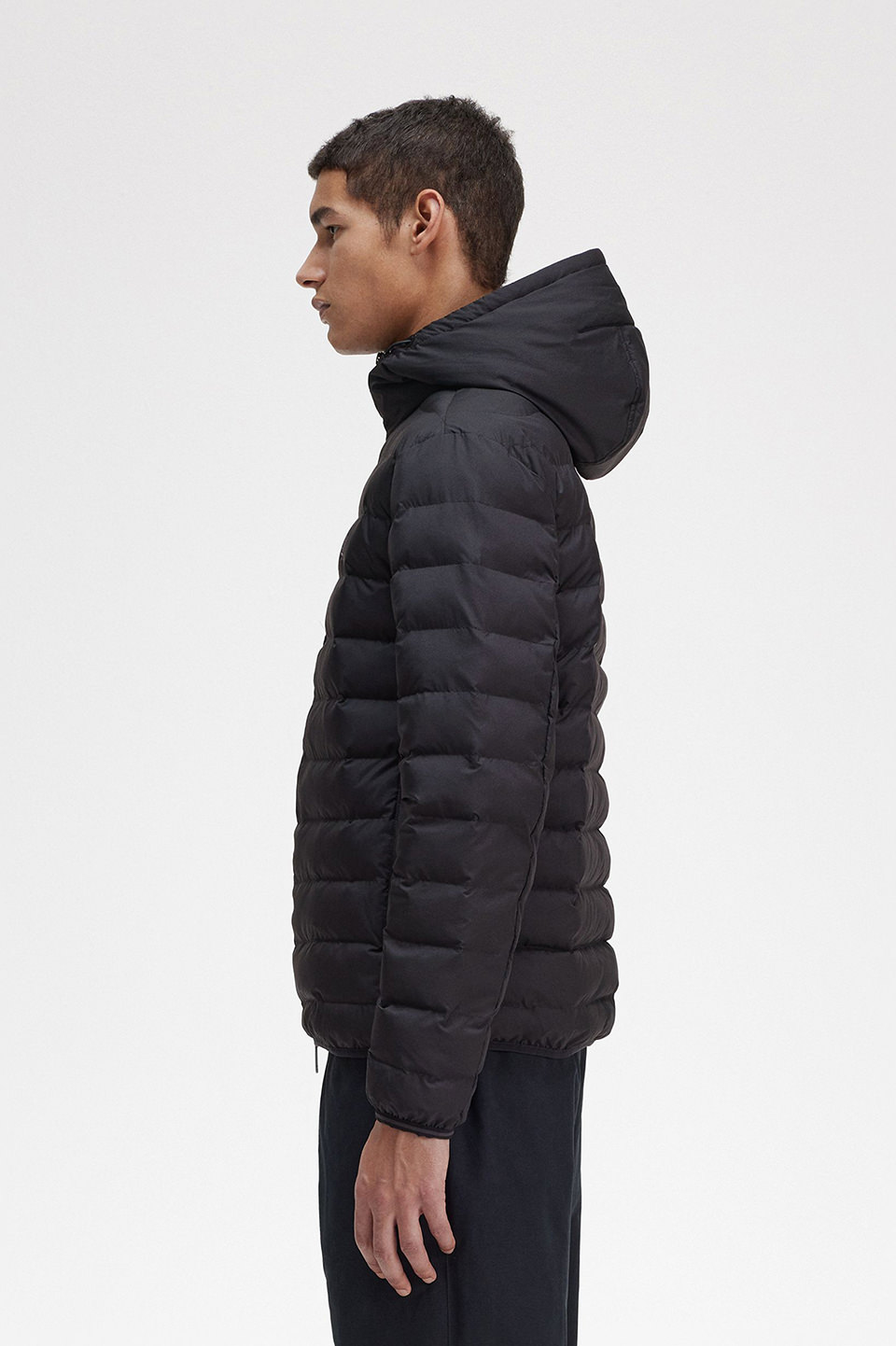 Hooded Insulated Jacket(M 198：BLACK): | FRED PERRY JAPAN 