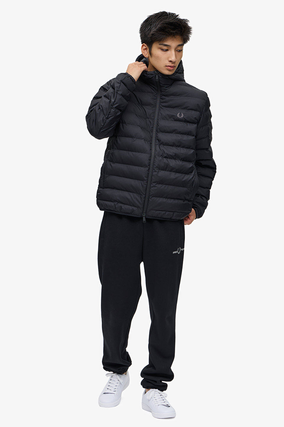 Hooded Insulated Jacket(M 198：BLACK): | FRED PERRY JAPAN 