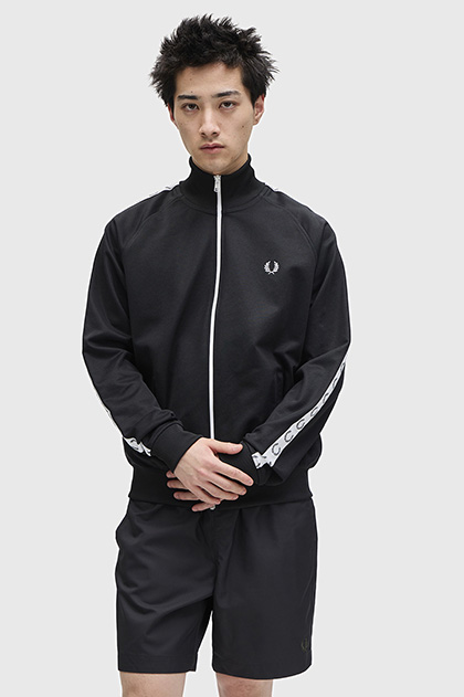 Taped Track Jacket(S 198：BLACK): | FRED PERRY JAPAN | フレッド