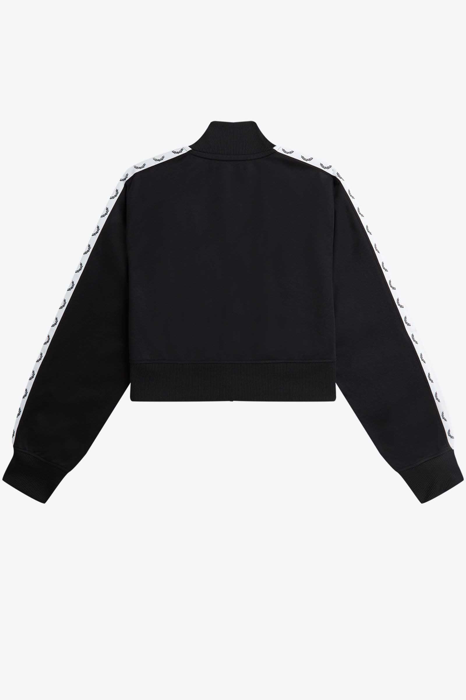 Cropped Taped Track Jacket(10 102：BLACK): | FRED PERRY JAPAN