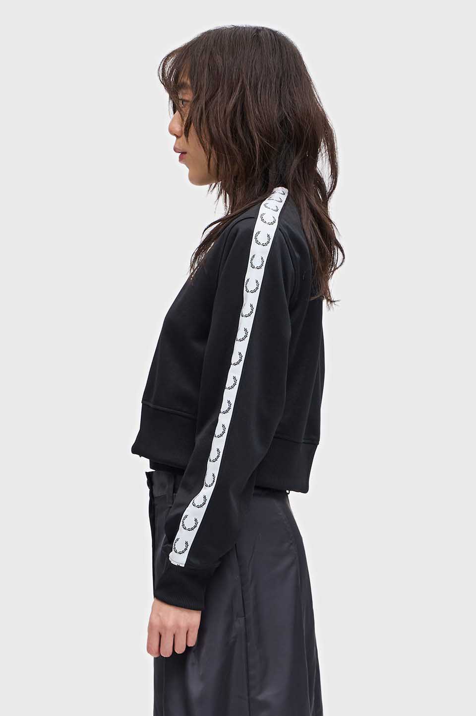 Cropped Taped Track Jacket