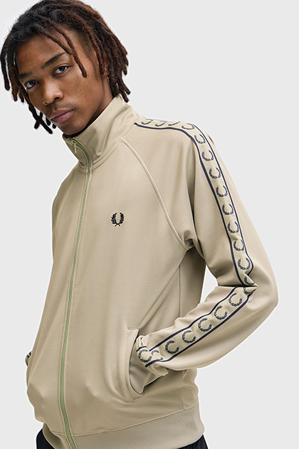 Contrast Tape Track Jacket