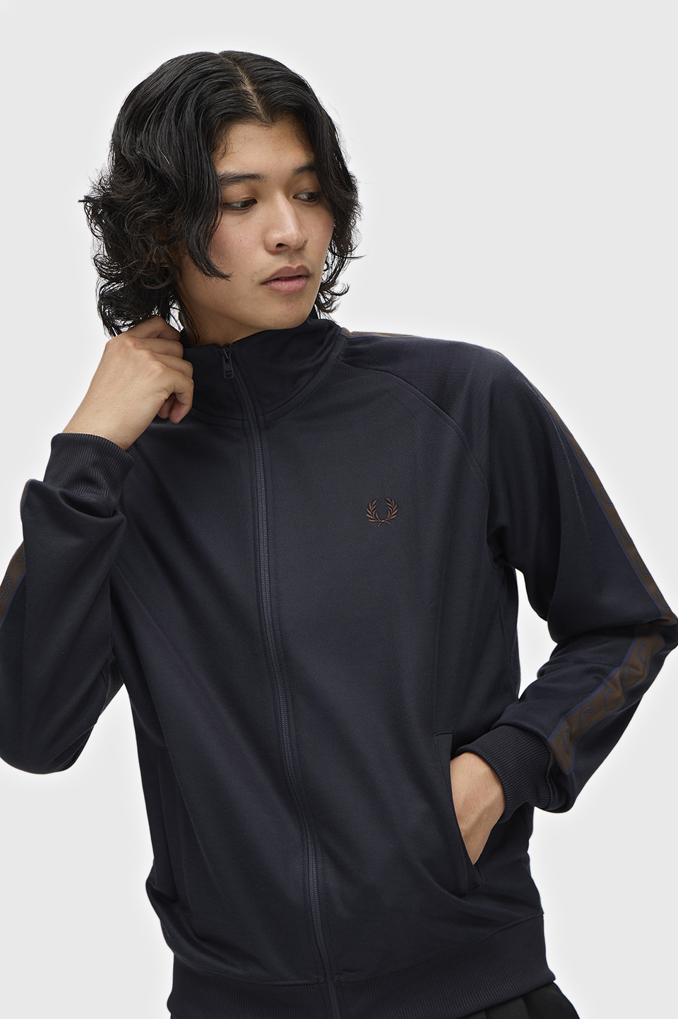 Contrast Tape Track Jacket