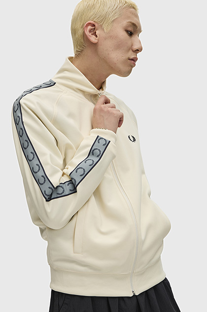 Contrast Tape Track Jacket