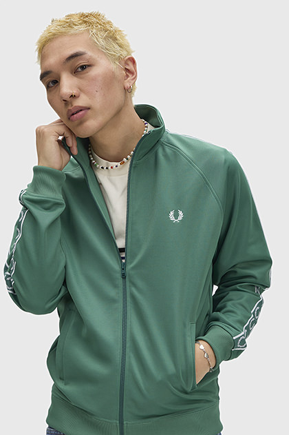 Contrast Tape Track Jacket