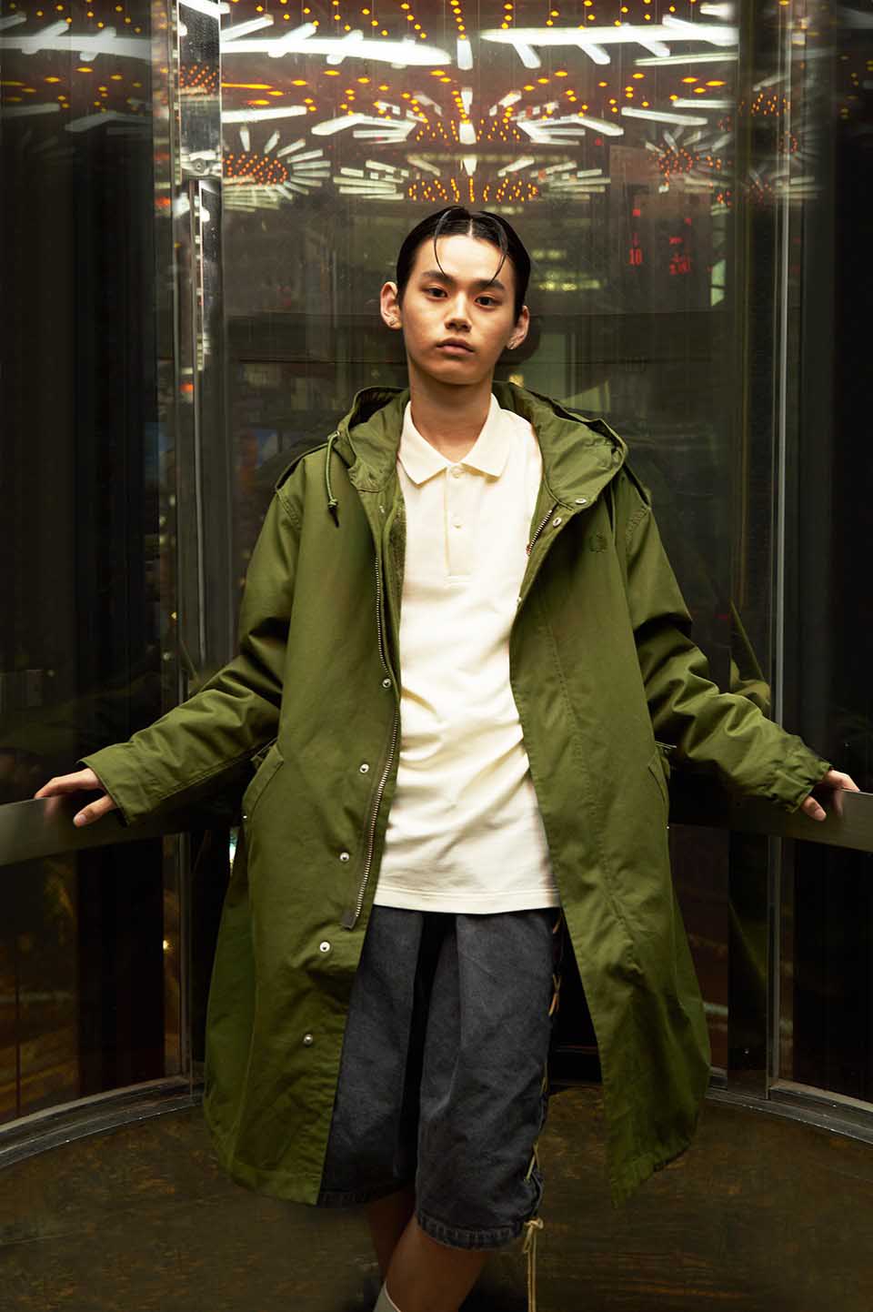 Fur Lined Fishtail Parka(M Q50：PARKA GREEN): | FRED PERRY
