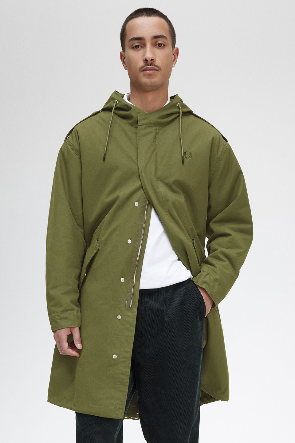 Fur Lined Fishtail Parka(M Q50：PARKA GREEN): | FRED PERRY JAPAN