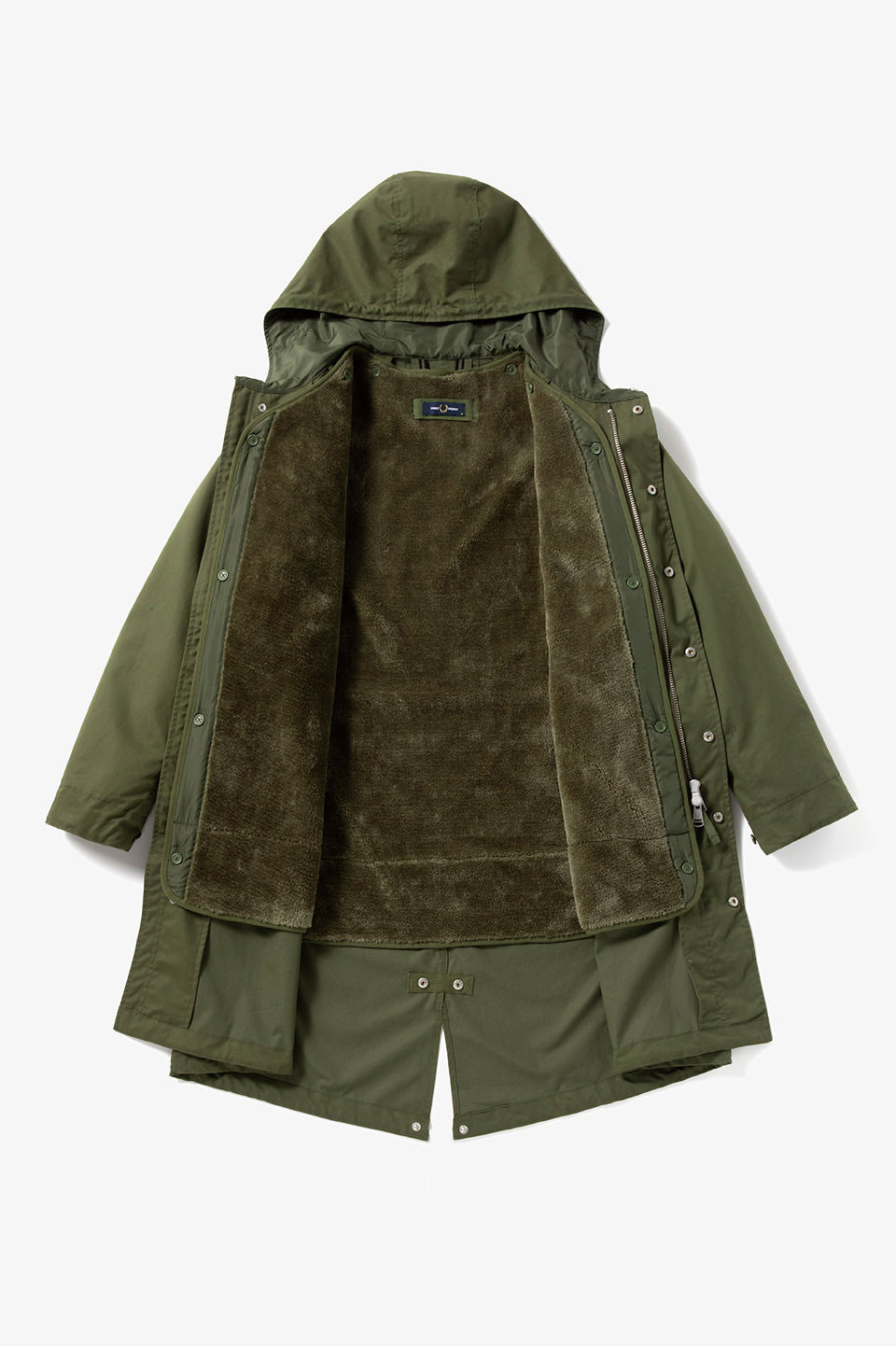 Fur Lined Fishtail Parka(M Q50：PARKA GREEN): | FRED PERRY