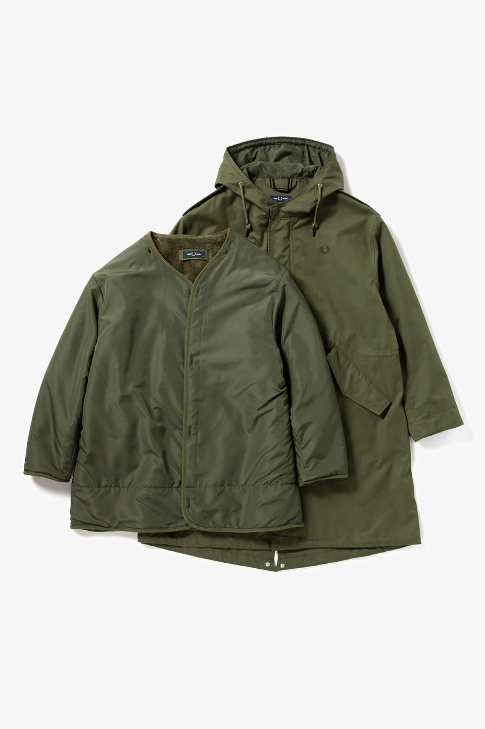 Fur Lined Fishtail Parka(M Q50：PARKA GREEN): | FRED PERRY JAPAN