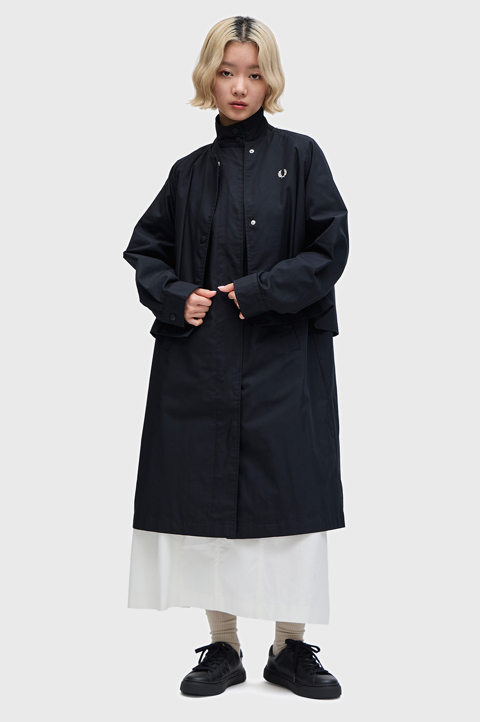 Layered Overcoat(8 102：BLACK): | FRED PERRY JAPAN | フレッド 