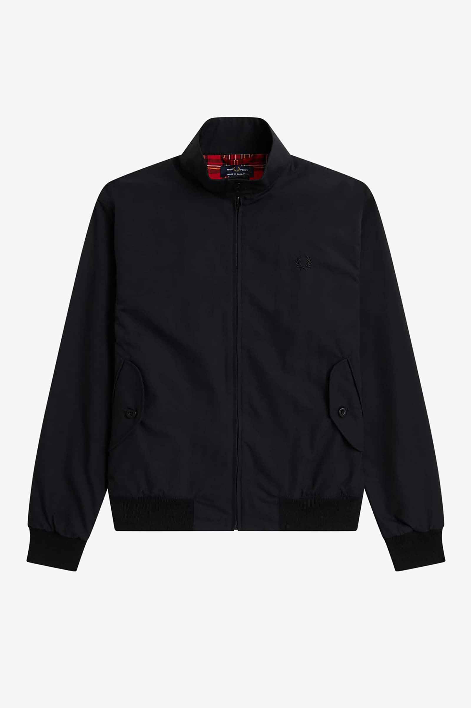 Made In England Harrington Jacket(XS 102：BLACK): | FRED PERRY 