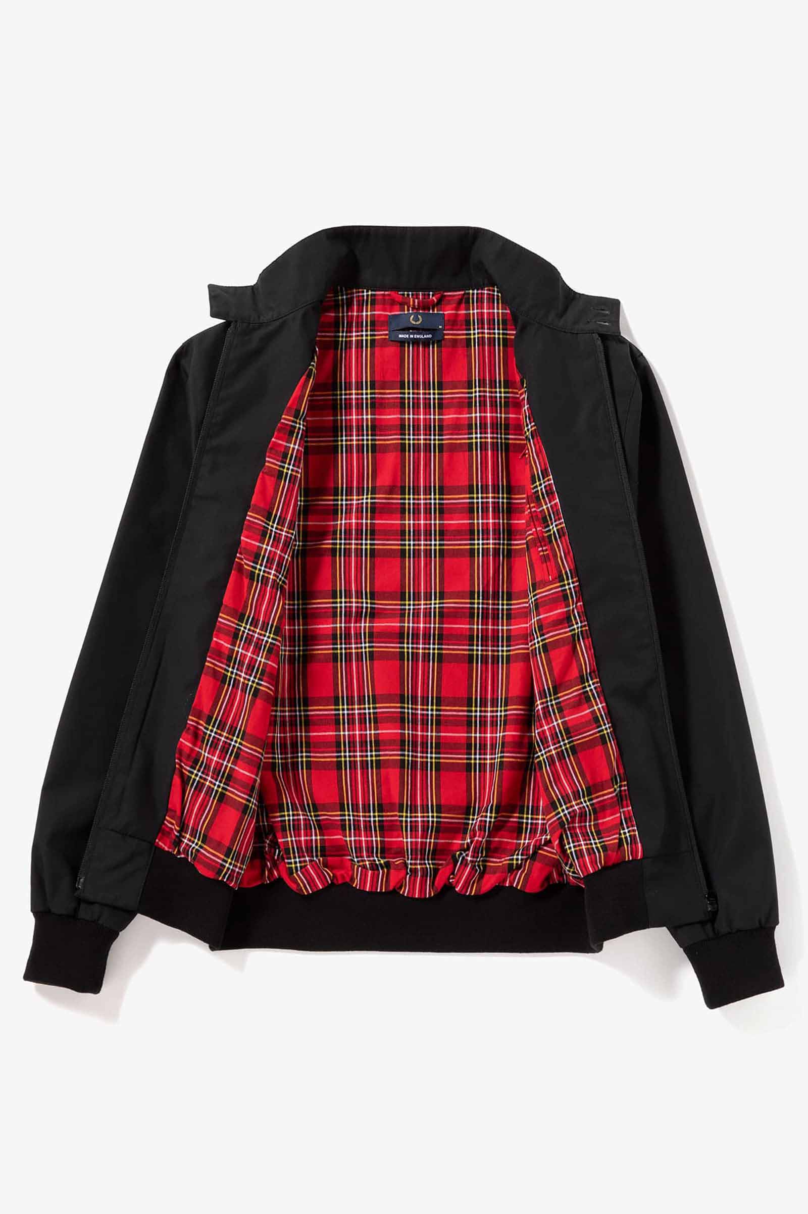 Made In England Harrington Jacket(XS 102：BLACK): | FRED PERRY