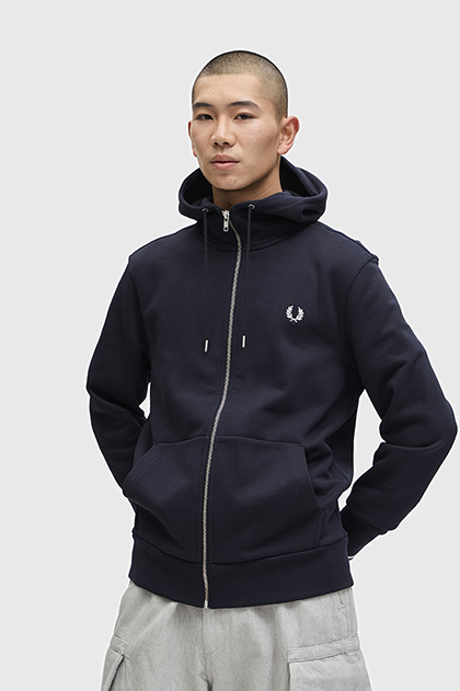 Hooded Zip Through Sweatshirt