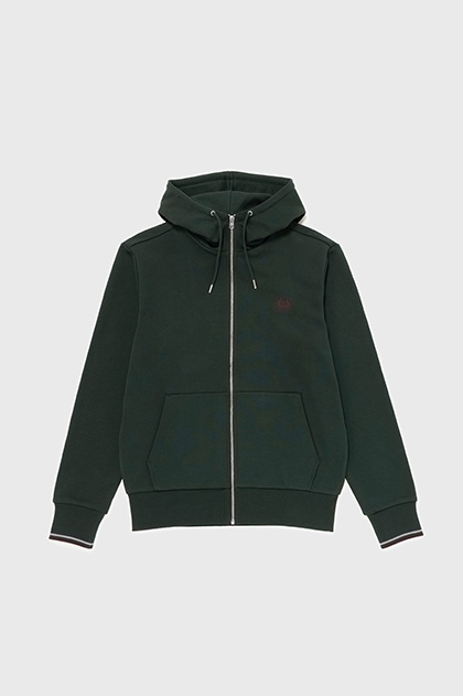 Hooded Zip Through Sweatshirt