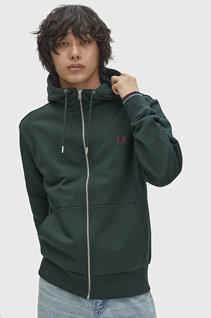 Hooded Zip Through Sweatshirt