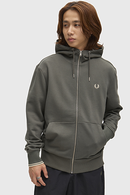 Hooded Zip Through Sweatshirt
