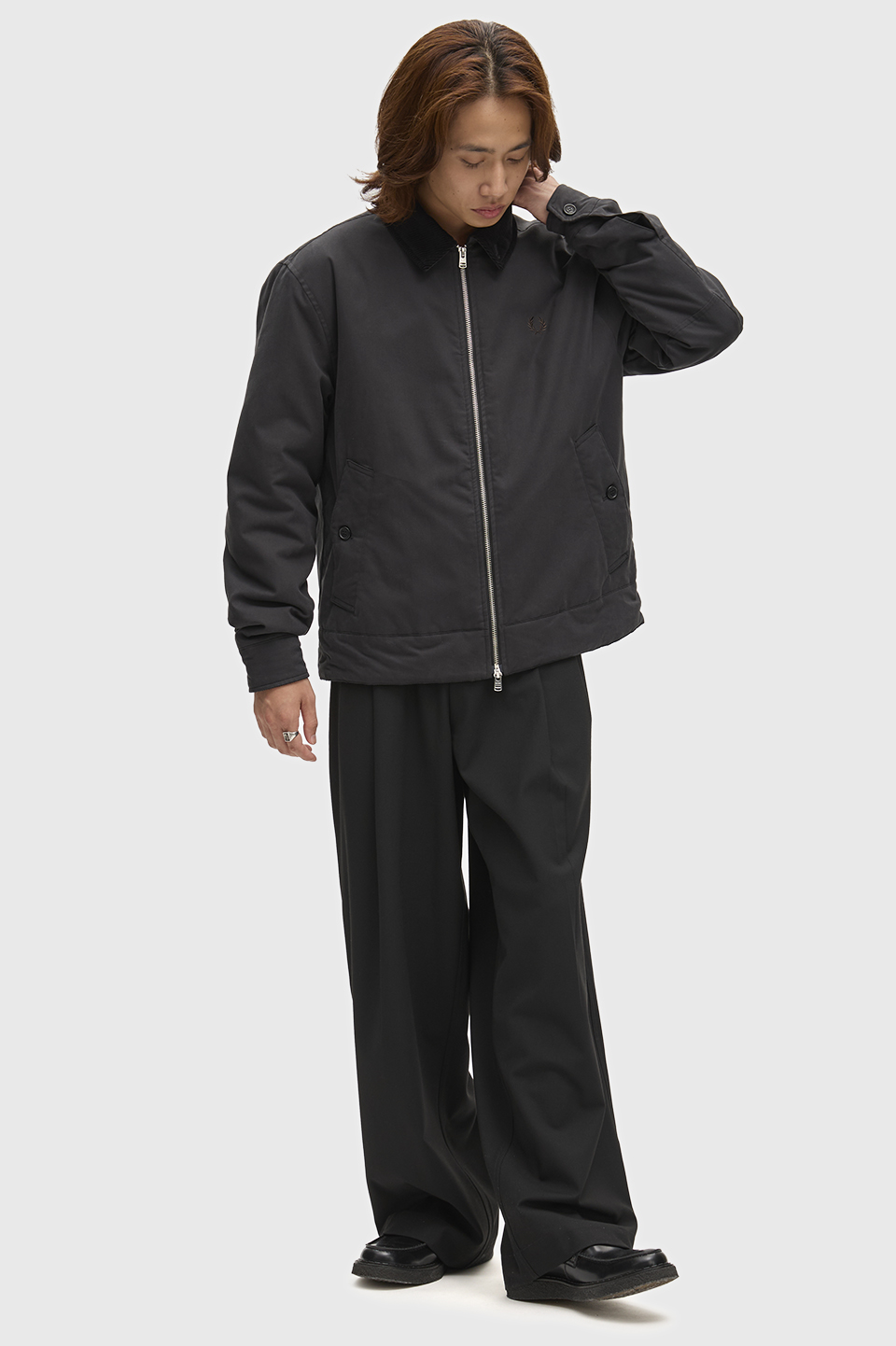 Cotton Caban Jacket(S 220：BLACK): | FRED PERRY JAPAN | フレッド