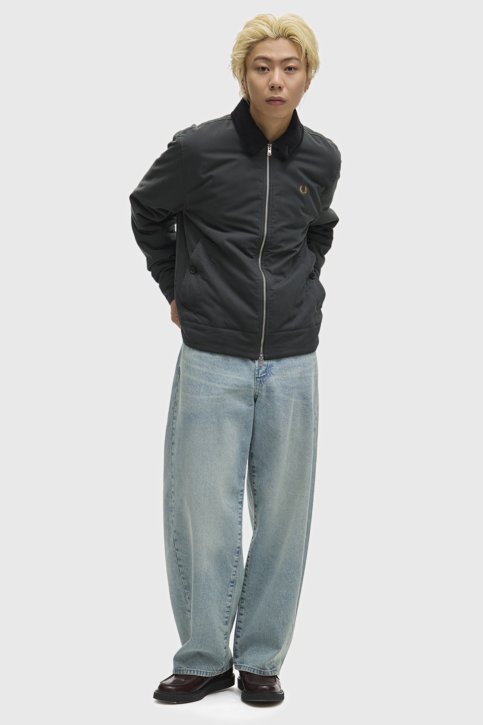 Cotton Caban Jacket(S Q20：NIGHT GREEN): | FRED PERRY JAPAN