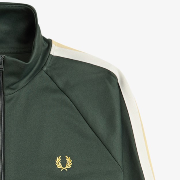 Two Colour Tape Track Jacket(M 102：BLACK): | FRED PERRY