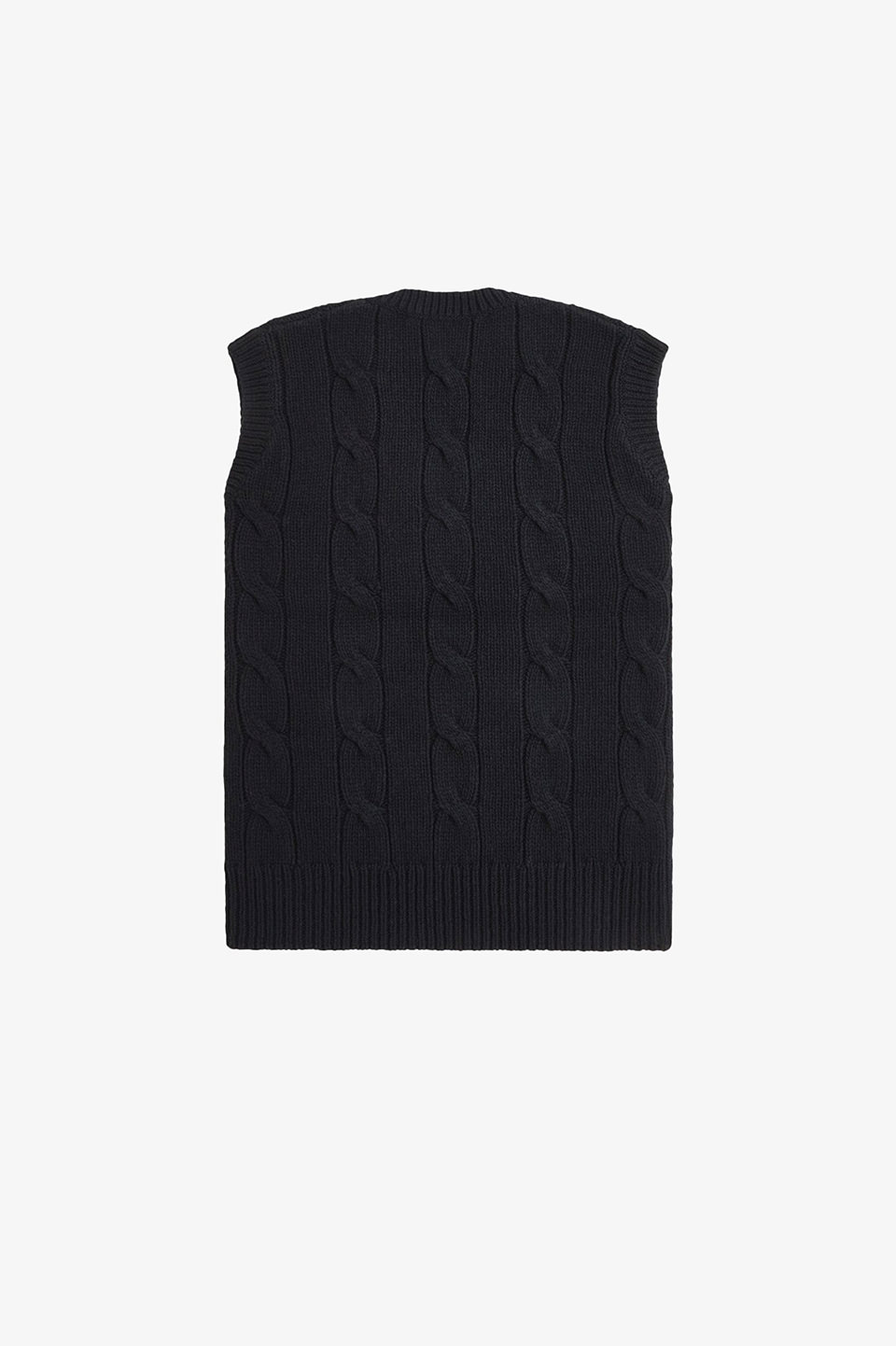 Cable Knit Vest(10 102：BLACK): | FRED PERRY JAPAN | フレッド