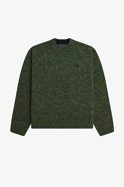 Twisted Marl Mock Neck Jumper