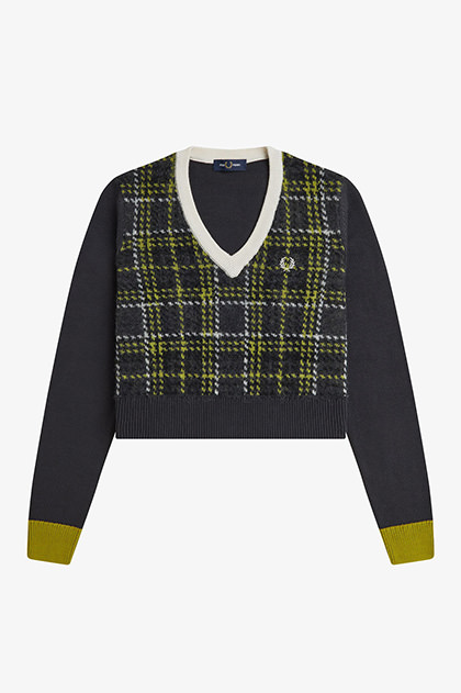 Tartan Panel Jumper