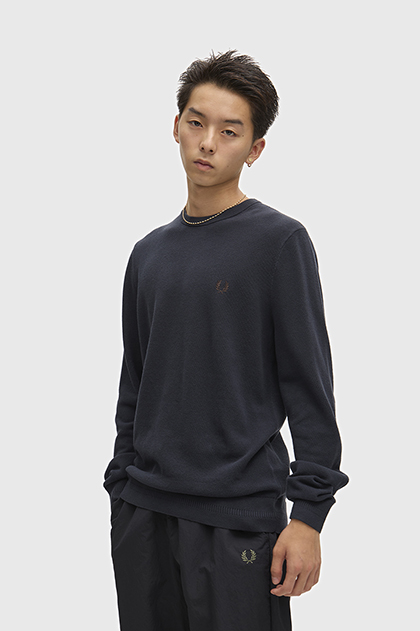 Pique Stitch Jumper(S 421：NAVY): | FRED PERRY JAPAN | フレッド