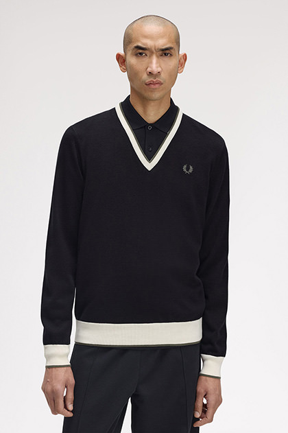 Contrast Tipped Jumper
