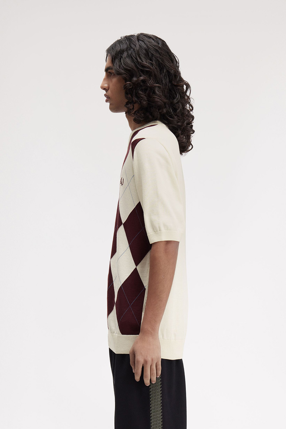 Argyle Knitted T-Shirt(M 560：ECRU): | FRED PERRY JAPAN