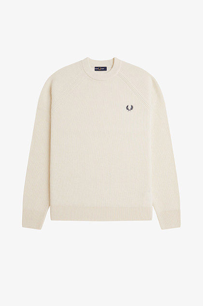 Lambswool Raglan Jumper(S 560：ECRU): | FRED PERRY JAPAN