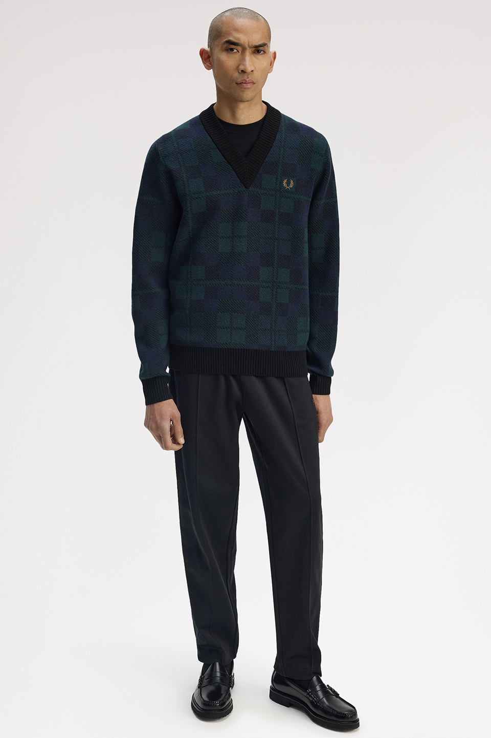 Black Watch Tartan Jumper(S 37A：BLACKWATCH TA): | FRED PERRY