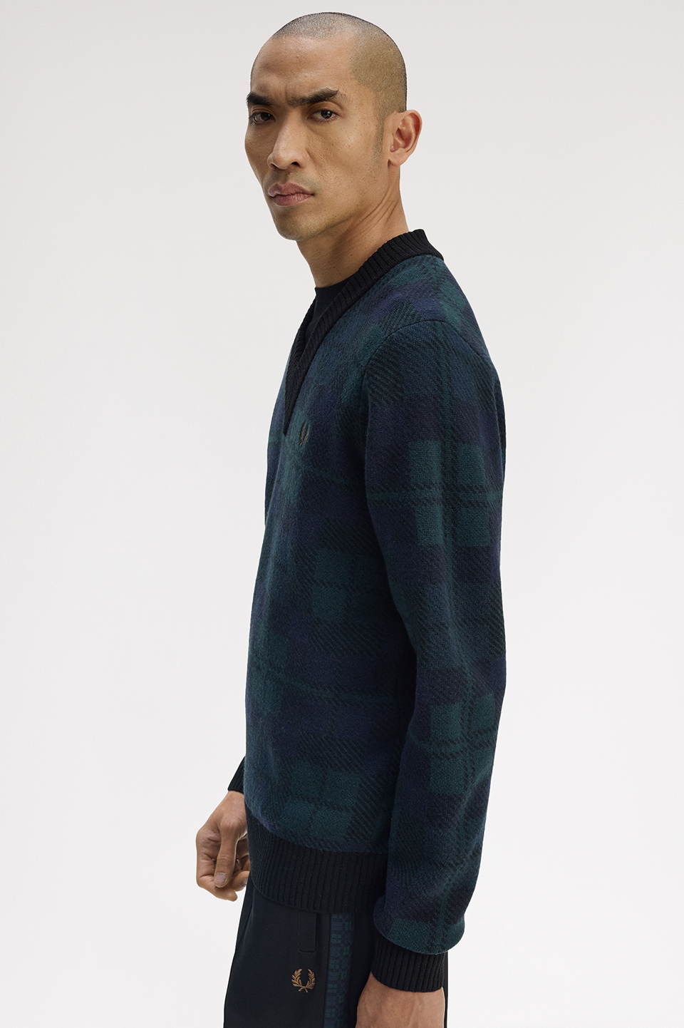 FRED PERRY Tartan Knit Wear チェック ニット FRED PERRY Tartan Knit Wear チェック ニット