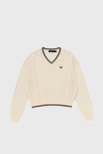 Mesh Cable Knit Jumper