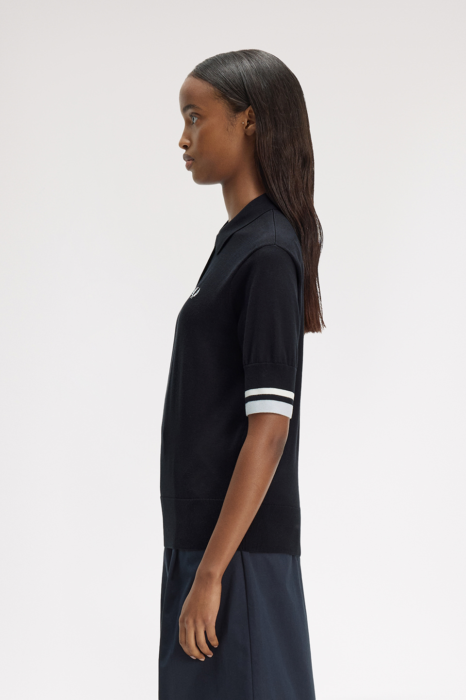 FRED PERRY ブラックポロシャツ 新品タグ付き SHIPS別注】FRED PERRY: イギリス製 M2 シングルライン ポロシャツ