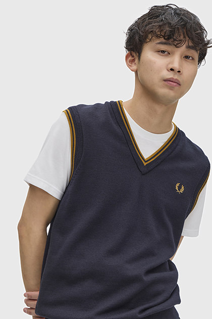 Tipped V-Neck Tank