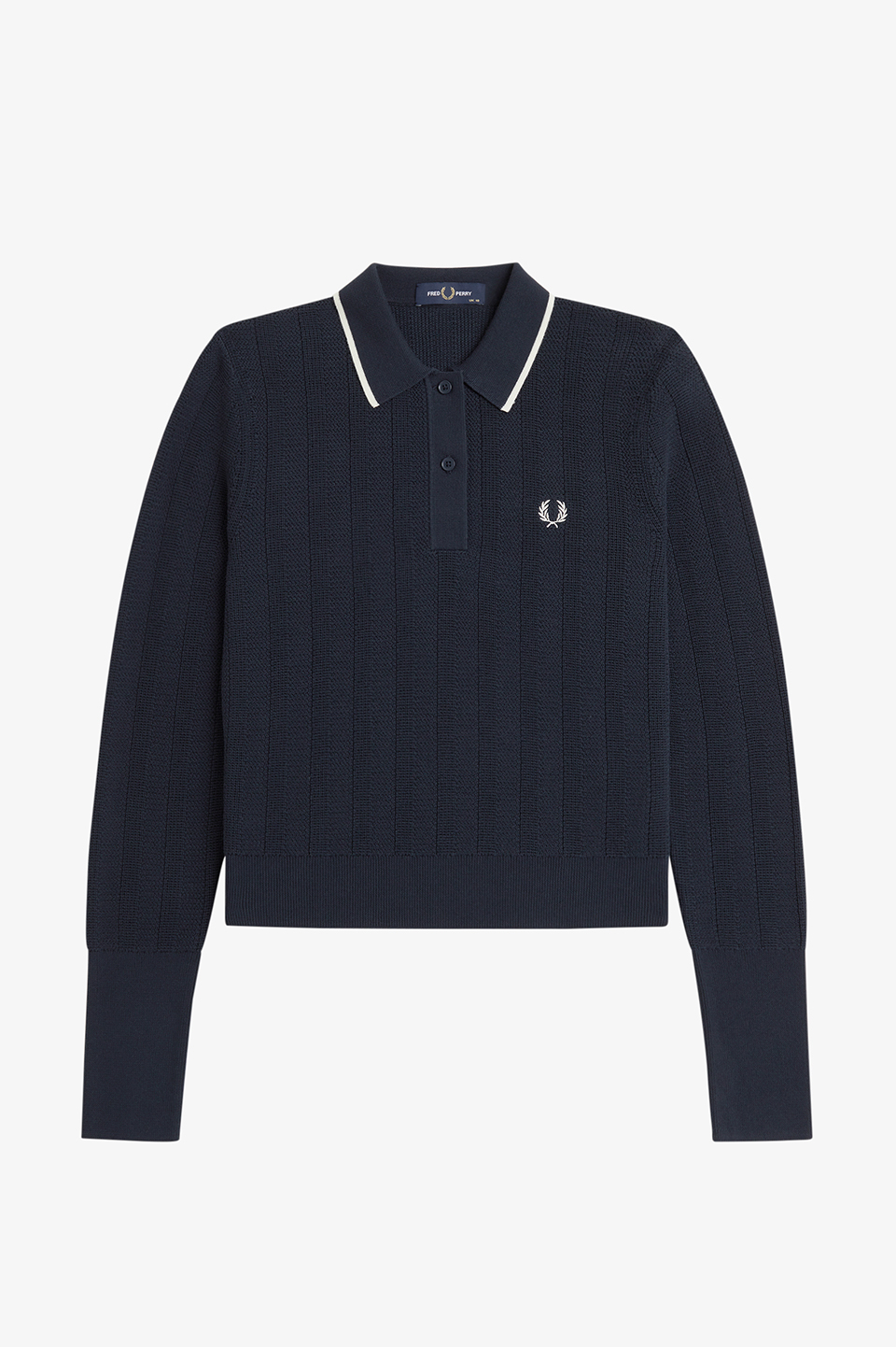Textured Knitted Shirt(10 608：NAVY): | FRED PERRY JAPAN