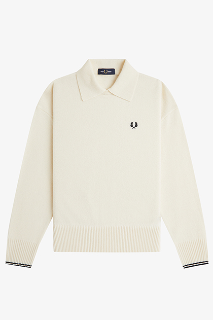 Split Cuff Collared Jumper